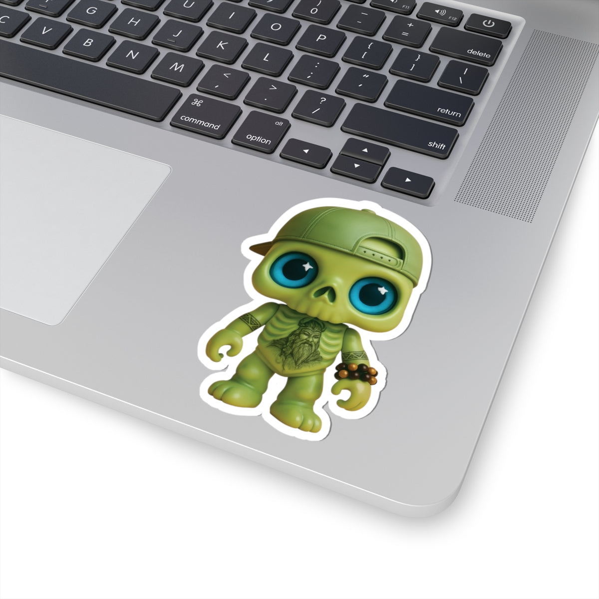Cool Green Skeleton Kiss-Cut Stickers - Fun Vinyl Decal for Laptops & Water Bottles