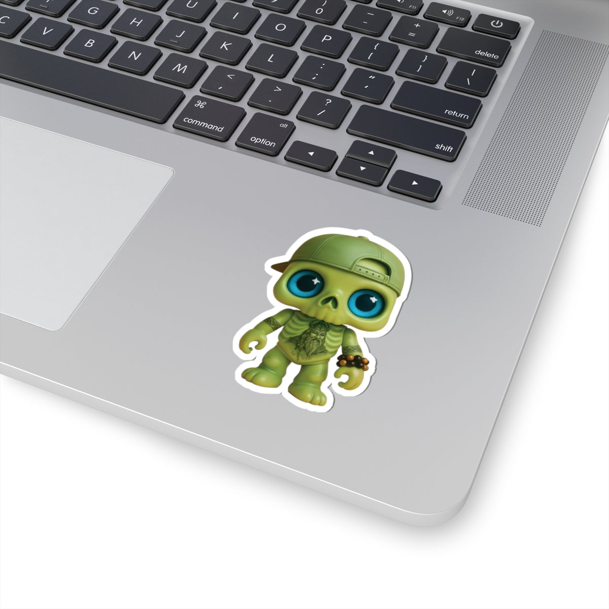 Cool Green Skeleton Kiss-Cut Stickers - Fun Vinyl Decal for Laptops & Water Bottles