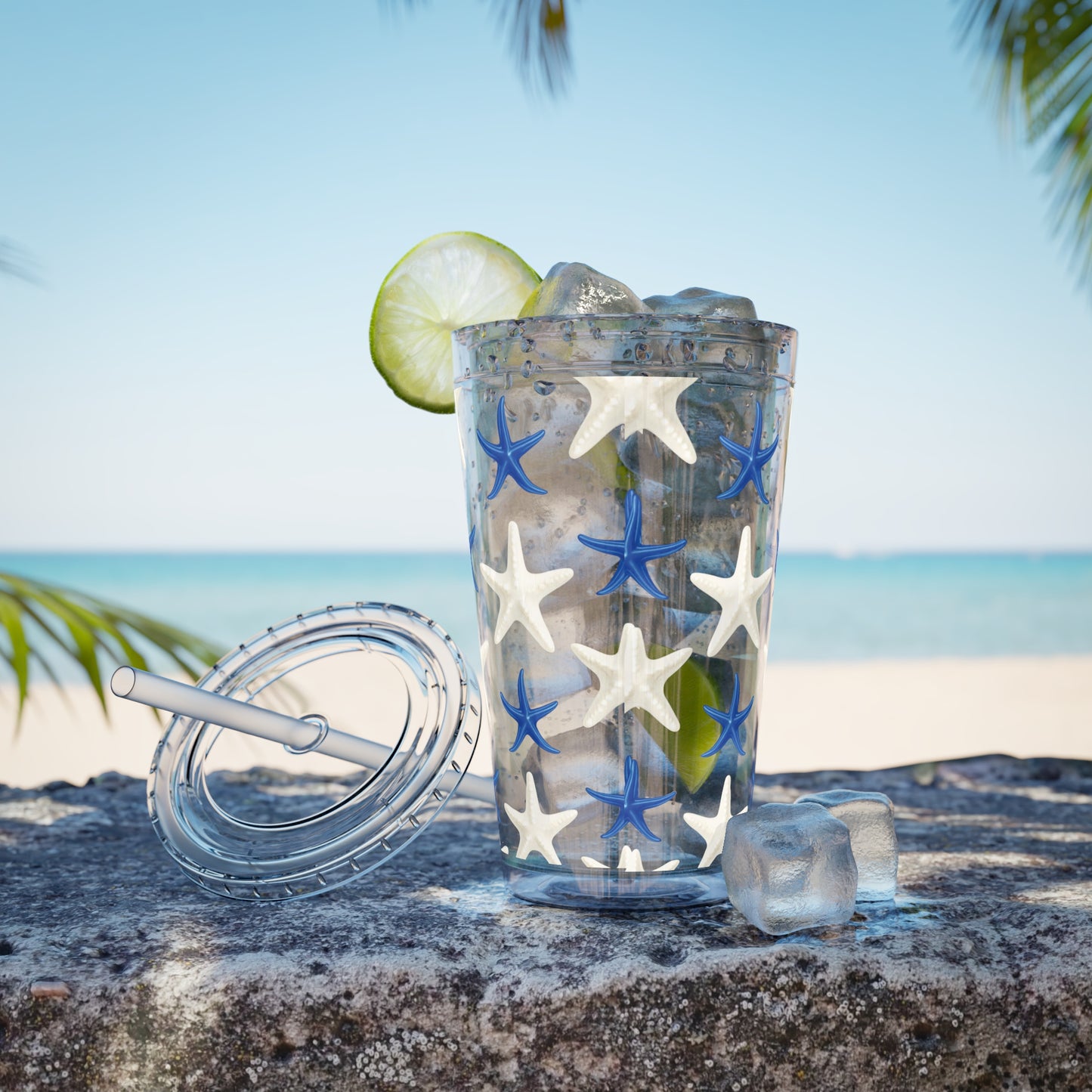 Sunsplash Tumbler with Straw, 16oz