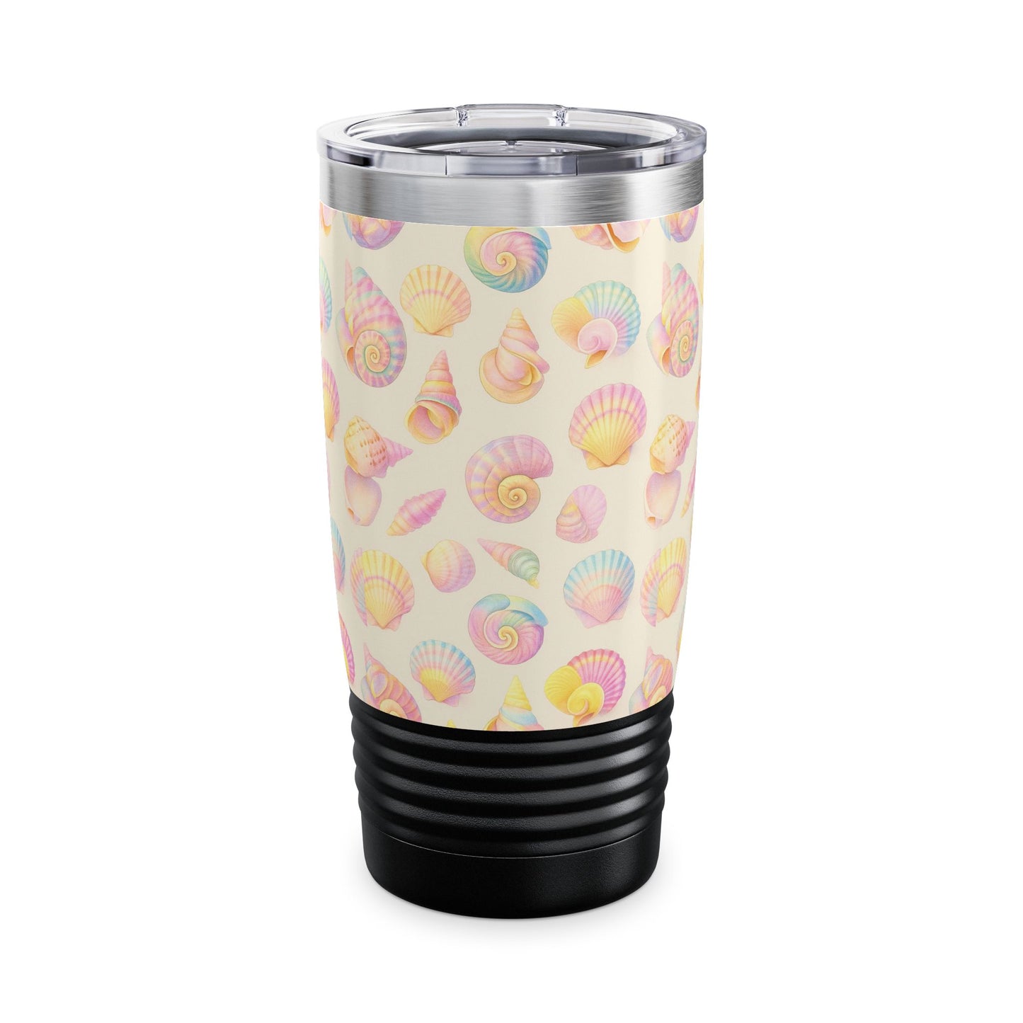 Coastal Seashell Tumbler - 20oz Insulated Drinkware for Summer Adventures