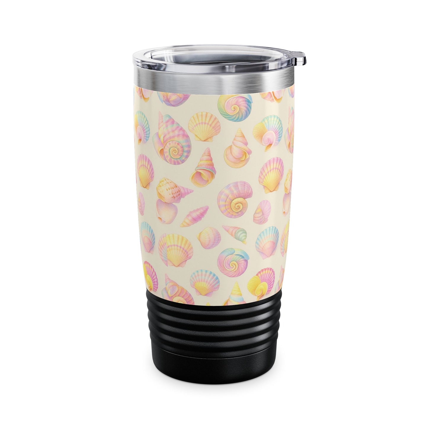 Coastal Seashell Tumbler - 20oz Insulated Drinkware for Summer Adventures