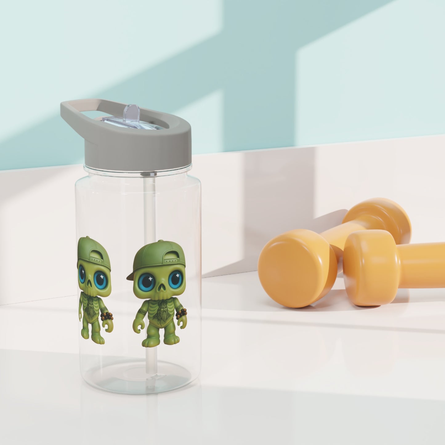 Fun Tritan Water Bottle with Cute Character, Perfect for Kids & Outdoor Adventures