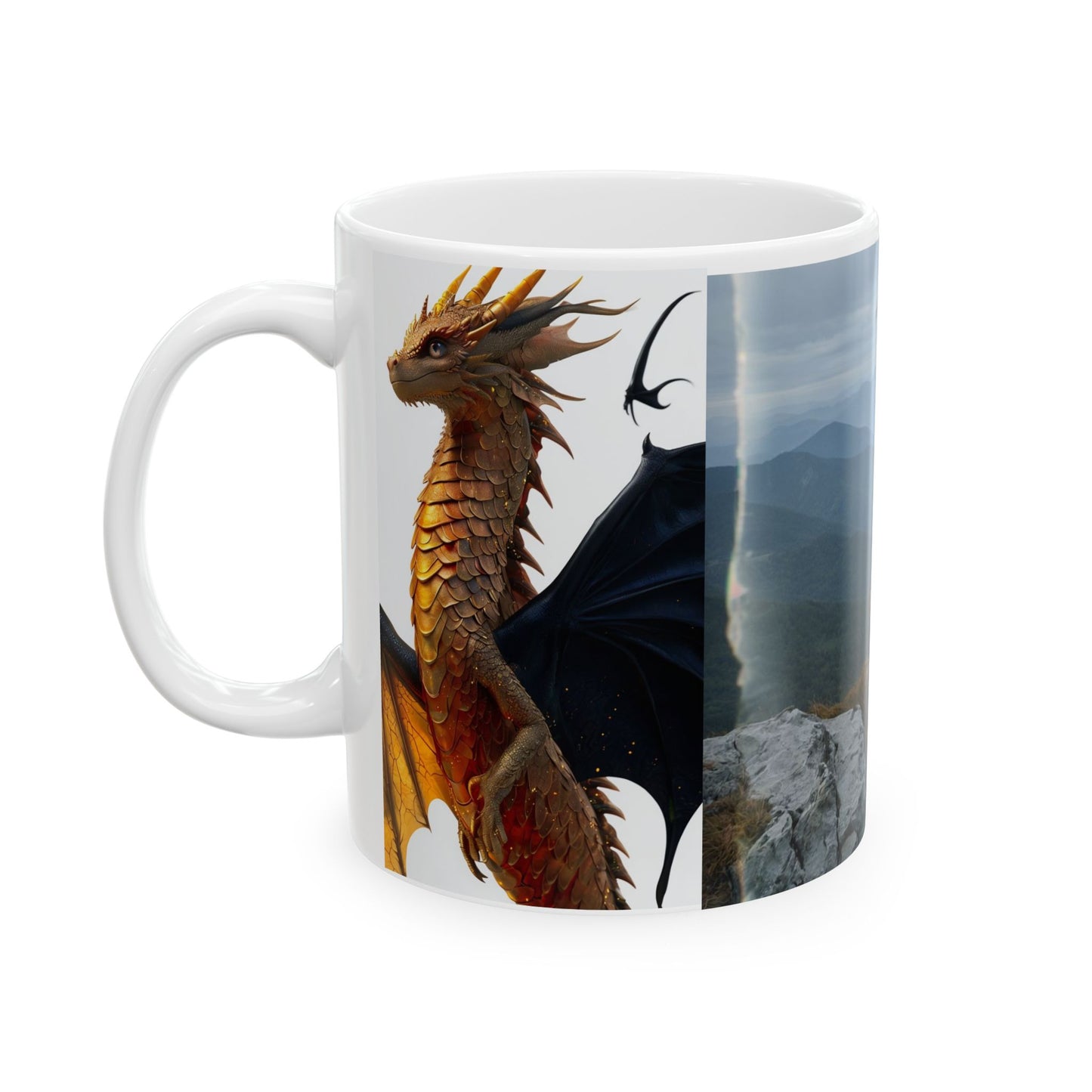 Dragon image Ceramic Mug, (11oz, 15oz)